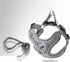 Dog Harness with Leash Set, No Pull Harnesses with Breathable Padded for Small Dogs Training and Running (XS, Gray)