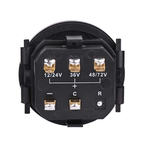 Golf Cart Battery Indicator 12V/24V/36V/48V/72V LED Digital DC Electricity Meter for Golf Carts