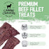 Canine Cravers Single Ingredient Dog Treats – 100% All Natural, Grain, Gluten, and Soy Free (Premium Beef Fillets, 5.3