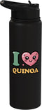 I heart quinoa I love quinoa Stainless Steel Insulated Water Bottle