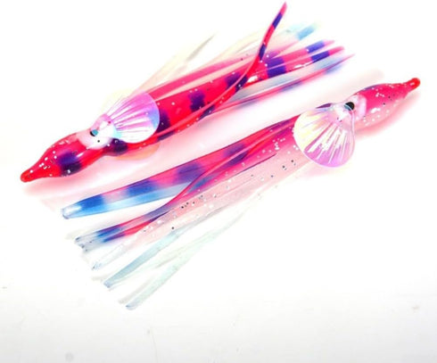 generic Set (10pack, 6/10cm) Trout(10cm Luminous Squid & Octopus Skirt Baits Soft Plastic Fishing Lures Octopus Lures