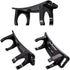 RecDec 3 Pack Headlamp Holder Mounting Bracket Clip Replacement Headband Mount Stand for
