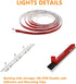 ROLiGHTiC 12V 4FT IP68 Marine Submersible Boat LED Strip Lights, Waterproof Underwater Led Lights, Boat Interior Light