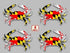 Decalnetwork Maryland Flag Blue Crab Vinyl Decal Sticker Set of 4 Size