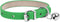 XXS Teacup Dog Collar, Green Adjustable Collar for Small Dogs and Cats, 3/8 inch Width
