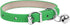 XXS Teacup Dog Collar, Green Adjustable Collar for Small Dogs and Cats, 3/8 inch Width