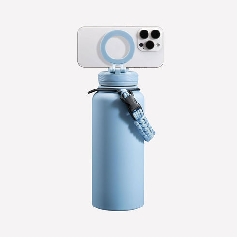 ZTAR Insulated Stainless Steel Water Bottle Compatible with Magsafe usable as Tripod,