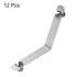 HARFINGTON 12pcs Double Button Kayak Paddle Snap Spring Clip, 59x10.3mm 65Mn Spring Steel V-Shaped Clips for Camping
