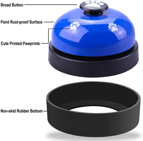 Set 2 Comsmart Dog Training Bell, of Dog Puppy Pet Potty Training Bells, Dog Cat Door Bell Tell Bell with Non-Skid