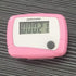 Red Portable Counter Mini Digital LCD Pedometer, Sports Walking Running Step Counter Meter with Calorie Monitor