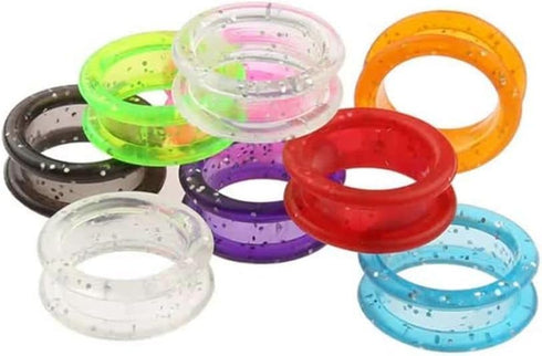5 Pcs Pink Silicone Scissors Finger Rings for Grooming Shear Thumb Inserts, Finger Protector for Hair Cutting.