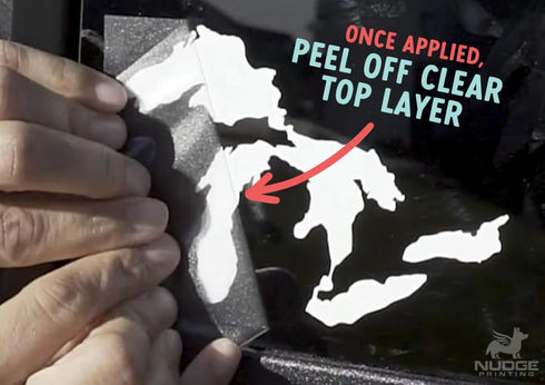Great Lakes Sticker Premium Heavy-Duty Waterproof Vinyl Michigan Car Decal for Bumpers, Windows, Laptops, Black, 4.75"