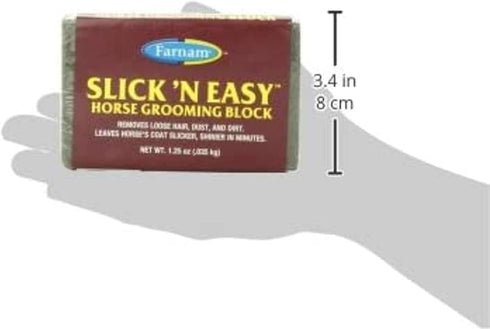 Farnam Slick 'N Easy Grooming Block for Horse, 1.25 oz.