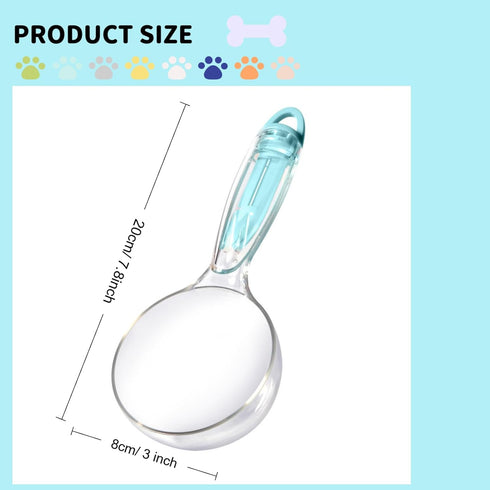 Pet Cat Dog Food Scoop, Dog Cup Capacity Cat Food Scooper With Sealing Clip, Puppy and Cat Coffee Bean, Flour Scoop