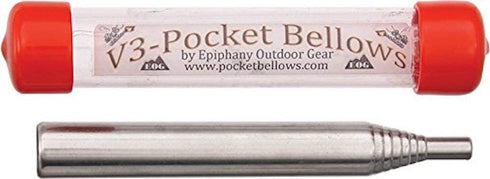 Pocket Bellows - Weatherproof Collapsible Fire Bellowing Tool for Camping
