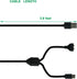 PDEEY Dog Shock Collar Charger Replacement for Delupet/Jugbow/Yawpet/Dogs E Collar Training Collar Charging Cord Cable 2 PCS, Black by PDEEY