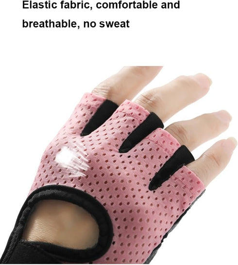 INOGIH Women's Lightweight Fingerless Gym Gloves - Ideal for Crossfit and Training
