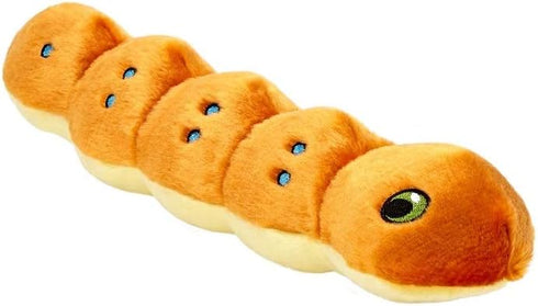 Fluff & Tuff Tiny Spicy Caterpillar for Small Dogs, 11 Inch, Durable and Machine Washable