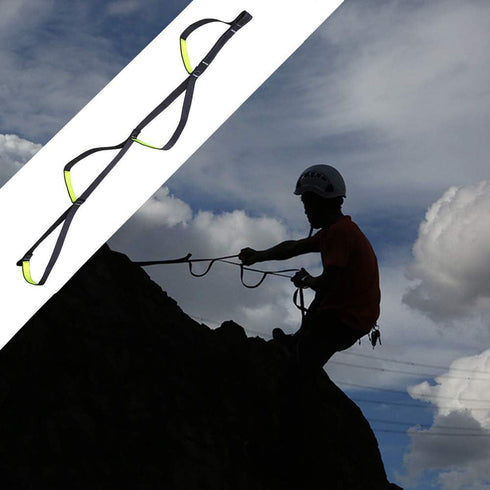 WILDKEN Adjustable Climbing Ascender Sling - Foot Loop Ascender Webbing Sling for Outdoor Mountaineering