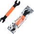 Pedal Wrench Double Sided Bicycle Spanner, 15/16/17mm Pedal Removal Tool with Comfortable Grip for Biking Repair
