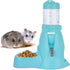 Guardians Hamster Water Bottle, Automatic Drinking Bottle with Food Container Base, 80ml, Blue