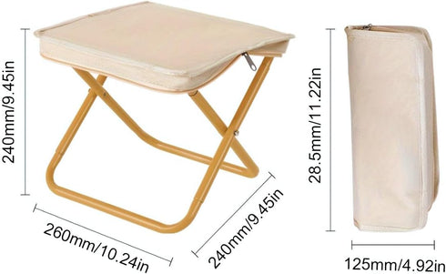 Generic Portable Foldable Camping Chair Lightweight Fishing & Outdoor Stool with Storage Bag, Durable Metal Frame, Easy