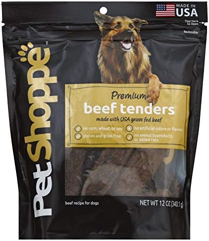 PetShoppe Premium Grass Fed Beef Tenders Made in USA Dog Treats (12 oz)