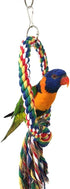 Litewoo Bird Swing Toy - Colorful Cotton Rope Perches for Parrots, Budgie, Parakeet, Cockatiel, Finch, Lovebird