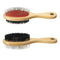 Combo Pin & Bristle Grooming Brush for Dogs & Pets with Durable Handle