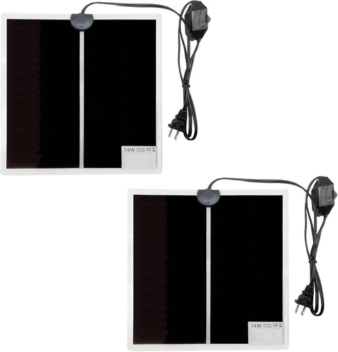 2 Pack 14 W Reptile Heating Pad - Under Tank Heater with Temperature Control for Reptiles, Turtle, Tortoise, Snakes,