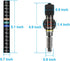 Mini 50W Aquarium Heater, Small Fish Tank Heater with Free Thermometer Sticker, 50 Watt.