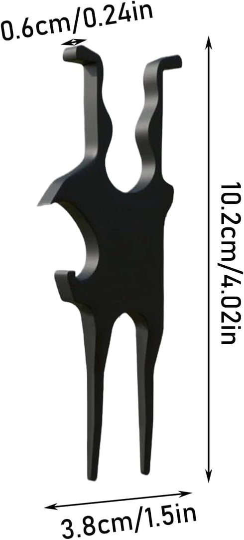 Rainfox Multifunctional Divot Repair Tool, Portable Golf Divots Fixer, Adorable Beverage Bottle Opener, Metal Alloy