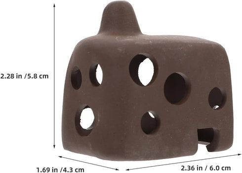 SHINEOFI 3pcs Aquarium Fish and Shrimp Hiding House Ceramic Breeding Cave Fish Tank Shelter Decor for Betta and Cichlid