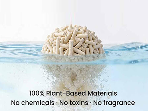 11.4LB(5.7lb 2pack) Natural Tofu Litter x Korea Brand,Flushable,Dust Free,Less Scattering,Ultra Absorbent and Fast