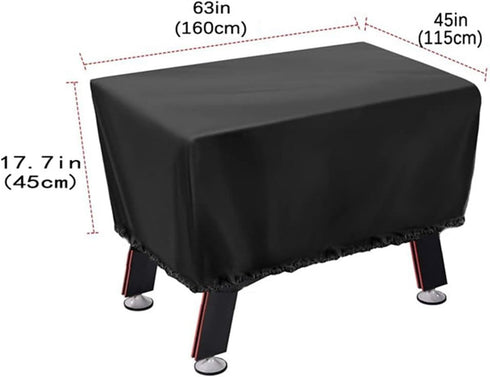 Generic 5FT 210D Oxford Cloth Foosball Table Cover, with Storage Bag, for Games and Toy Pool Tables
