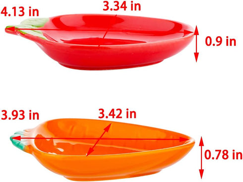 2 Pcs Hamster Ceramic Food Bowl, Cute Shape Anti-turning Dish for Hamster, Gerbil, Hedgehog, Guinea Pig