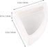 ibasenice Reptile Food Water Bowls - Ceramic Dish for Leopard Gecko (Medium Triangle, 2PCS)