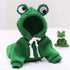 XIAOYU Pet Clothes Dog Hoodies, Warm Sweatshirt Coat for Puppy Autumn Winter, Jumpsuit with Eye Hood, Frog, XXL