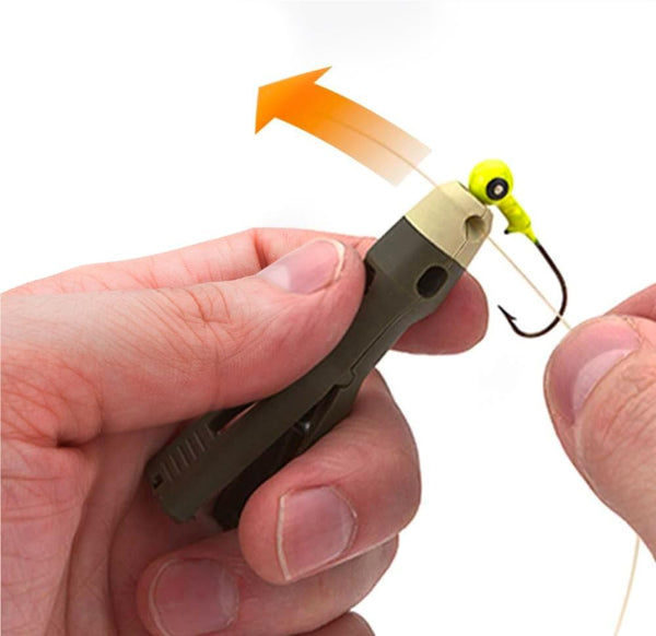 Fishing Knot Tying Tool, Jig Head and Hook Eyelet Grip, Line Threader for Shaky Hands and Poor Eyesight