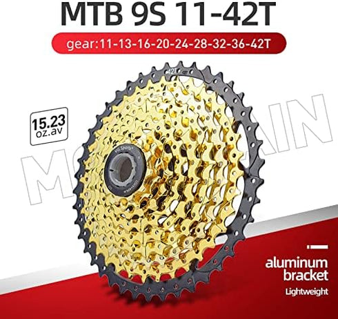 VG SPORTS Ultra-Light Bike Cassette | 8/9/10/11/12 Speed | 11-40T/11-42T/11-46T/11-50T/11-52T MTB