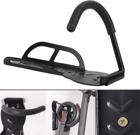 Keenso Anti-Slip Stamped Steel Foldable Bike Parking Rack - Black, 10 in
