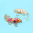 Opexicos 4Pcs Decorative Crystal Gravel Drop Glue, Fish Shape Small Ornaments for Fish Tank Aquarium Pool