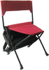Zenree Portable Durable Folding Backpack Chair, Red - Perfect for Camping, Sporting