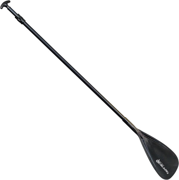 SeaSense Ex-O Blade 2 Adjustable Stand-Up Kayak Paddle, Black, 63” - 82” with Comfort Grip Knob