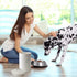 Dog Treat Container Airtight - 9"x5" Large Ceramic Dog Treat Jar for Kitchen Counter, White Dog Cookie Jar