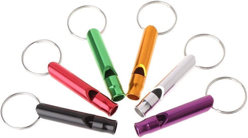 6 Pcs Ultrasonic Dog Training Whistles: Metal Dog Flute Whistles for Small and Large Pets