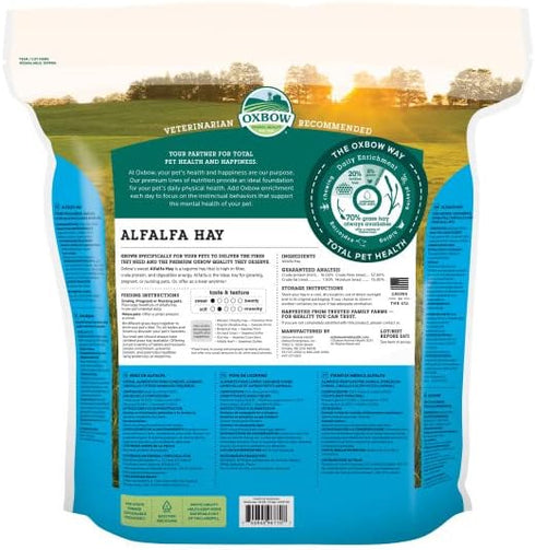 Oxbow Animal Health Alfalfa Hay - All Natural Hay for Young, Pregnant, or Nursing Small Pets, 40 oz.