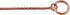 Alvalley Metal Chain Dog Show Collar, Pet Slip Collar for Shows, Adjustable for All Dog Sizes, Rose Gold, 22"