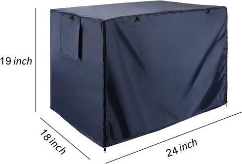 Durable Dog Crate Cover-Double Door, Waterproof Anti-UV Dog Cage Cover for 24-54 inches Crate