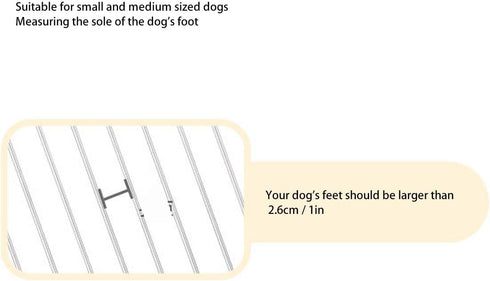 Dog Potty Tray, Stainless Steel Grid Dog Training Toilet for Small Medium Dogs, Flat Design with Spill Proof Feature